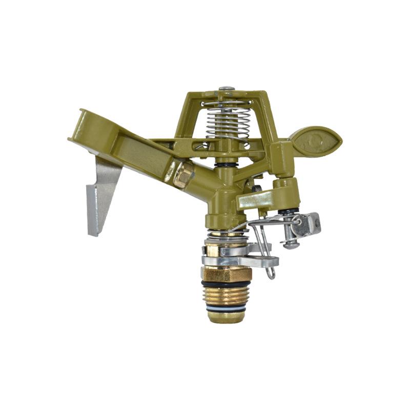 Automatic Rotating Lawn Sprinkler with Stainless Steel Tripod and Zinc Water Bird Design