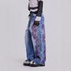 Y2K Embroidery Design Loose Floor-Length Unisex Jeans