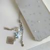 Summer Starfish Fish Phone Chain Y2K Sweet Beaded Mobile Phone Lanyard Keychain Girly Cute Ins Phone Charm Pendant
