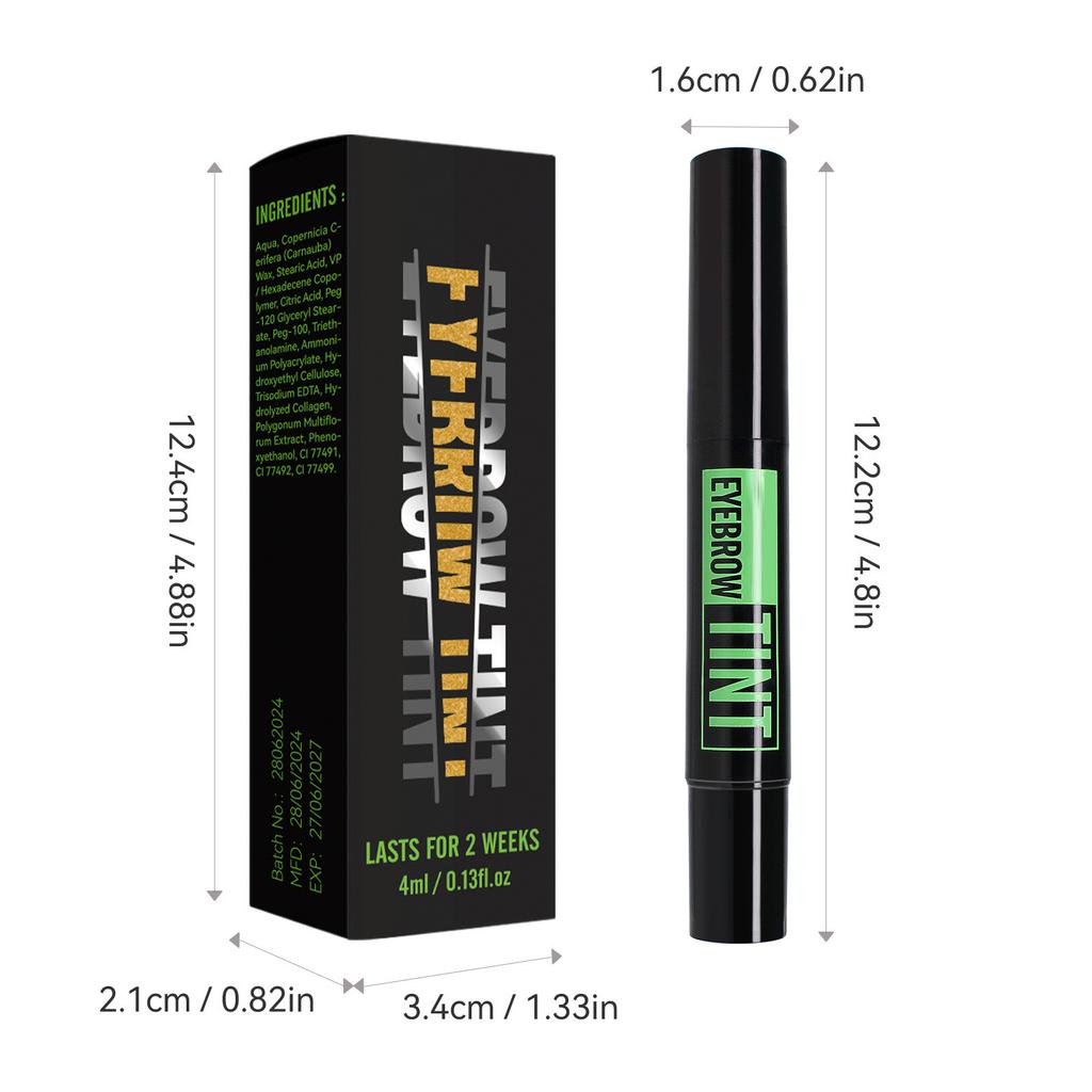 Natural Looking Brow Gel Tint Waterproof Long Wearing Eyebrow Color Sweatproof Smudge Resistant Easy to Apply