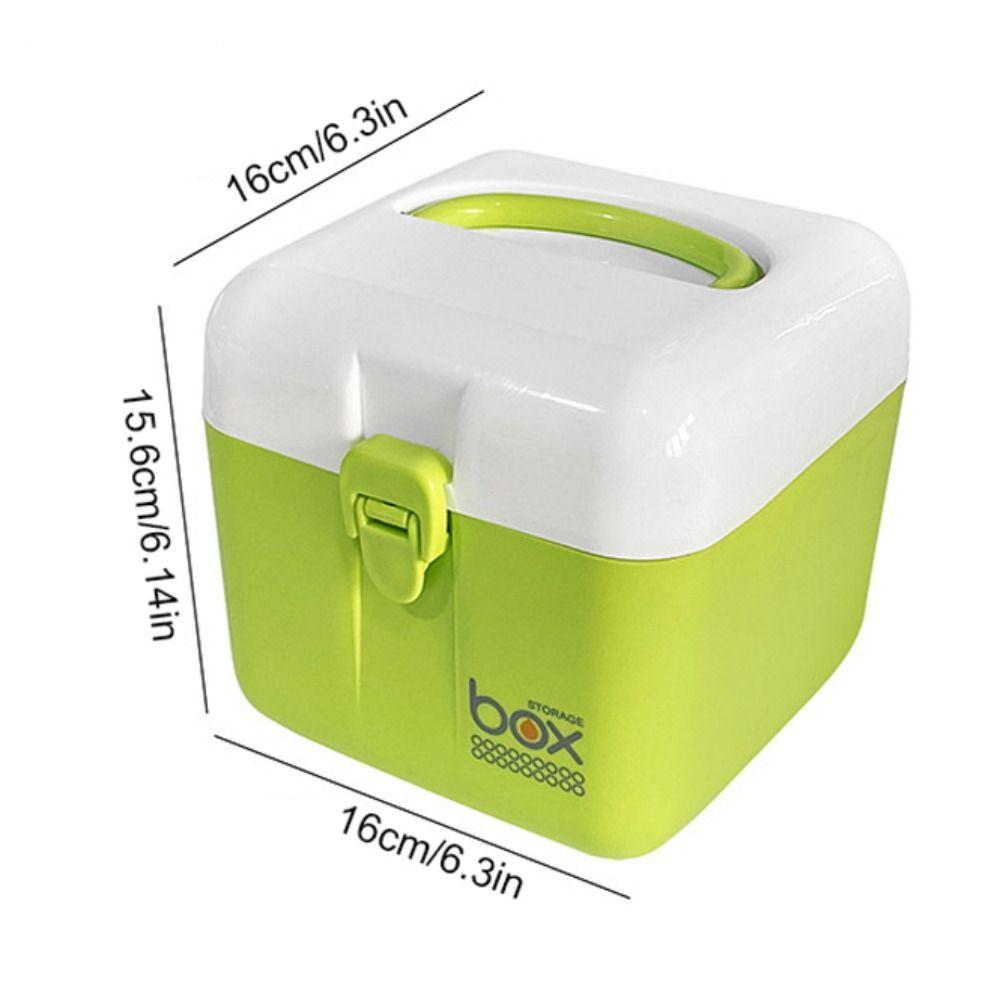 Handheld First Aid Kit Plastic Desktop Storage Box Moisture-proof Mini Medicine Box  Candy