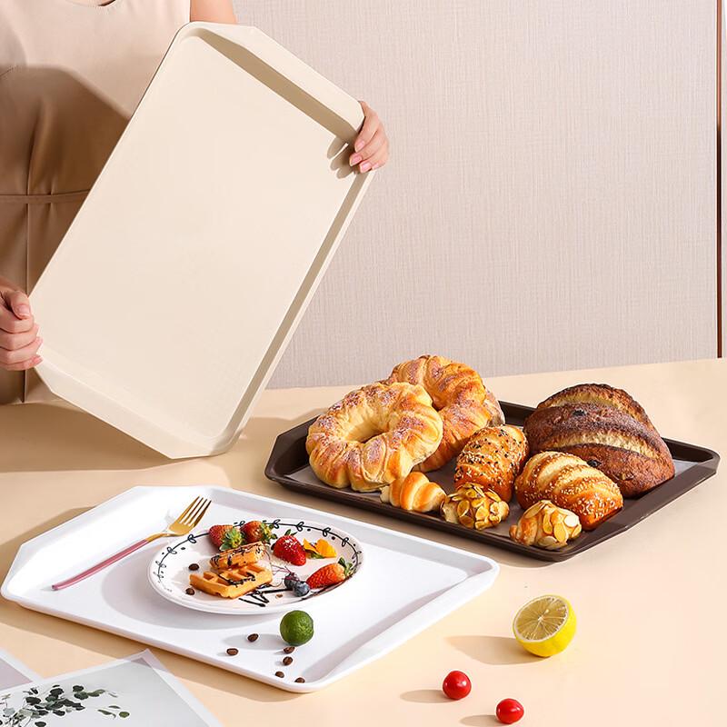 ZISIZ Plastic Rectangular Serving Trays