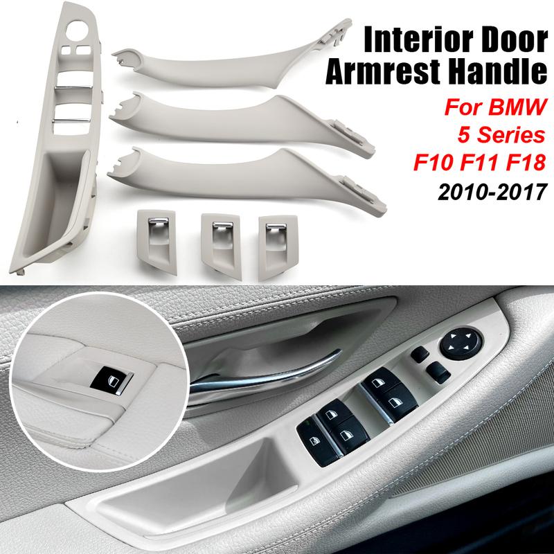 For BMW·520d xDrive·2010-2016·Inner Panel Pull Trim Cover Carbon Fiber RHD LHD Car Interior Door Handle