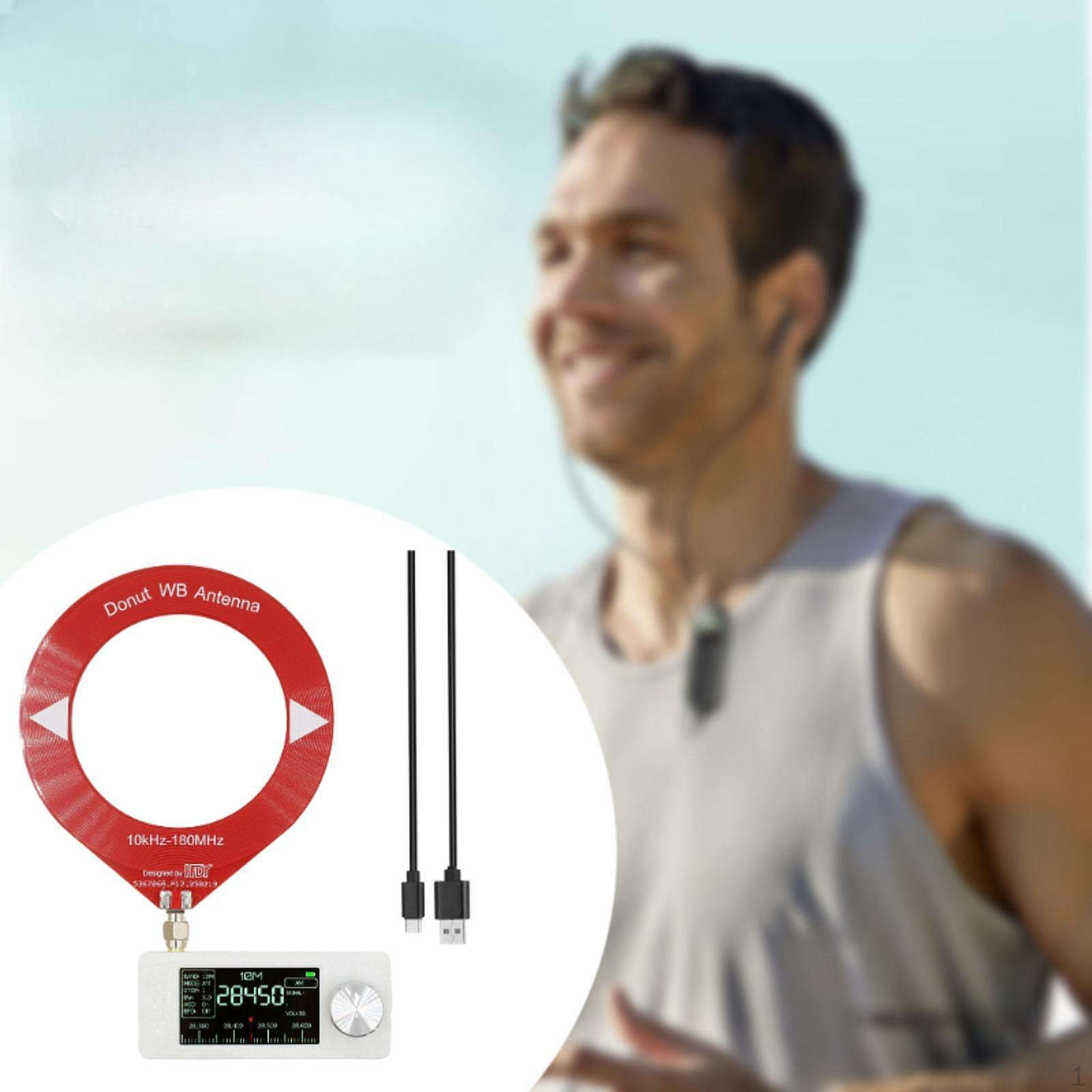 

SI4732 Мини-радио AM/Карманный приемник 10 кГц-180 МГц, размер для путешествий, перезаряжаемый, для пожилых людей красный