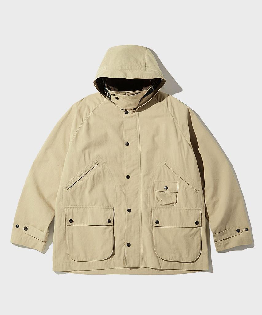 Outstanding Corduroy Collar Hunting Jacket_Beige