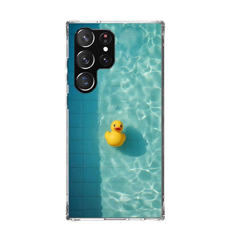 Rubber Ducks Swimming Pool Phone Case For Samsung Galaxy S26 S25 Edge S24 S23 FE S22 Ultra S21 Plus S20 + Fundas Cover Coque Gal