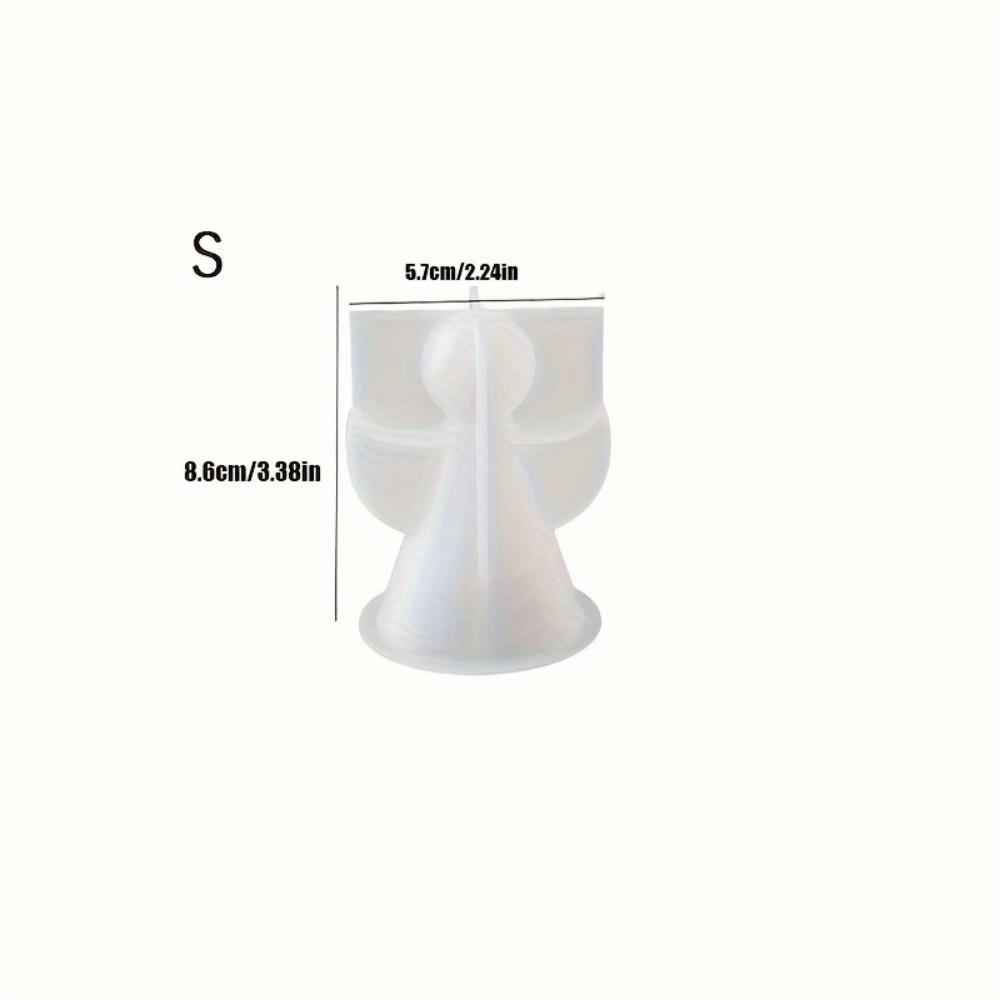 

Силиконовая форма «Ангел» для свечей, смолы и бетона: Идеально подходит для создания украшений своими руками и домашнего декора. Three-dimensional angel small mold 001