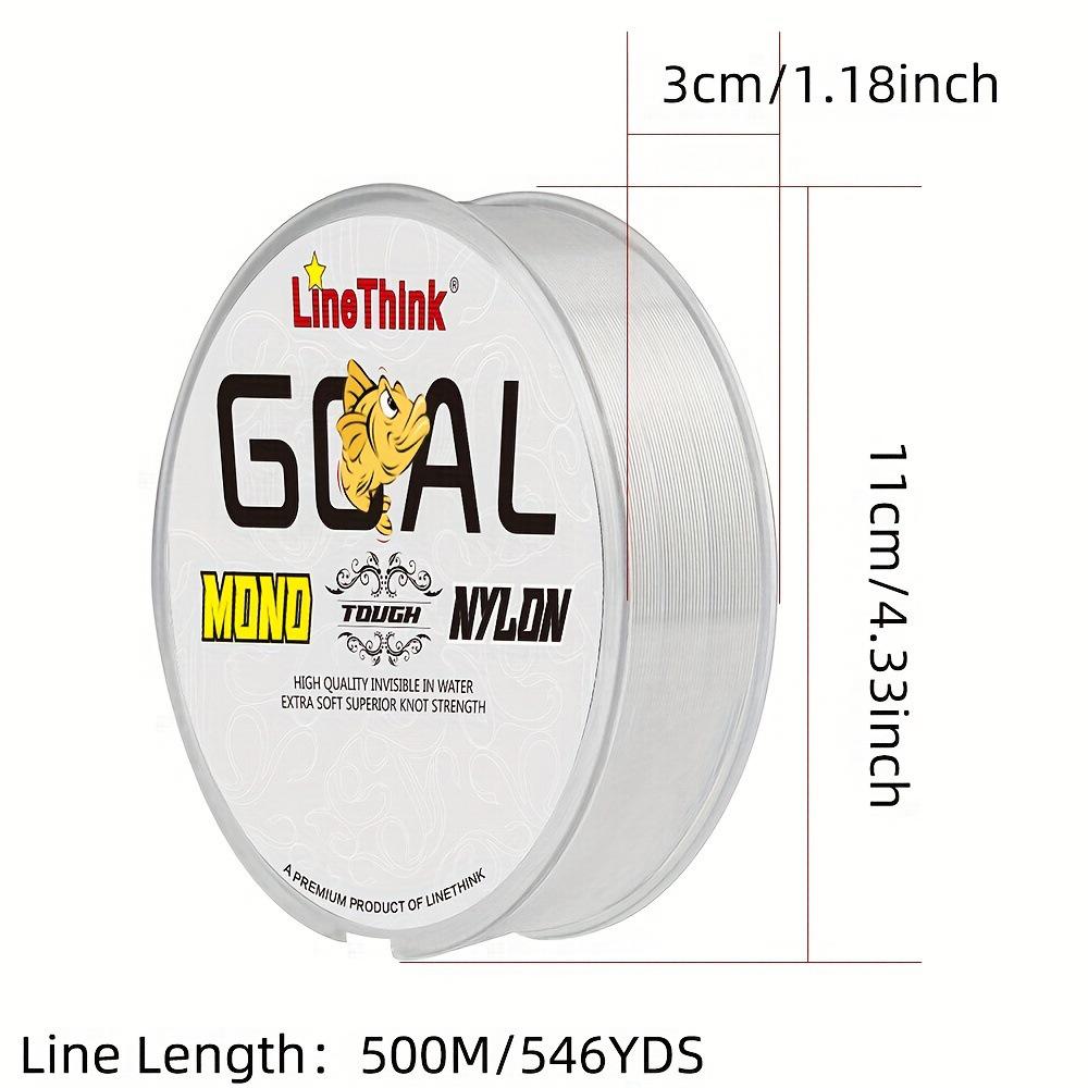 LineThink 500m Ultra-Langlebige Nylon-Monofilament-Angelschnur für die Meeresfischerei