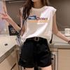 Spring/Summer Sleeveless Women's Round Neck Loose Camisole - Hong Kong Style Sports Vest
