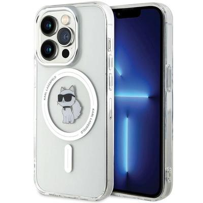 Karl Lagerfeld Klhmp14Lhfccnot Iphone 14 Pro 6.1 Przezroczysty/Transparentny Twardy Pokrowiec Iml Choupette Magsafe