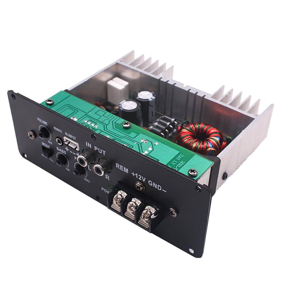 RMS80W High-power Car Subwoofer Amplifier Board Effective Heat Dissipation 20hz-25khz Slim Powered Sound Amplifier Subwoofer