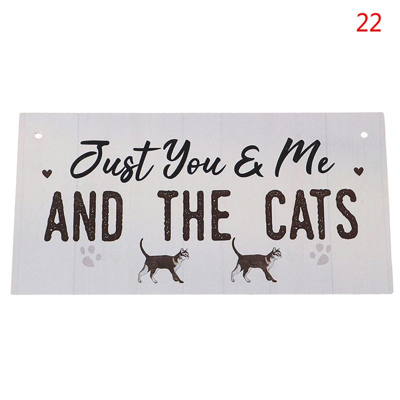 Wooden Hanging Wall Plaques Family Door Signs Friendship Sign Cat Lover uW. Wooden Hanging Wall Plaques Family Door Signs Friendship Sign Cat Lover uW.