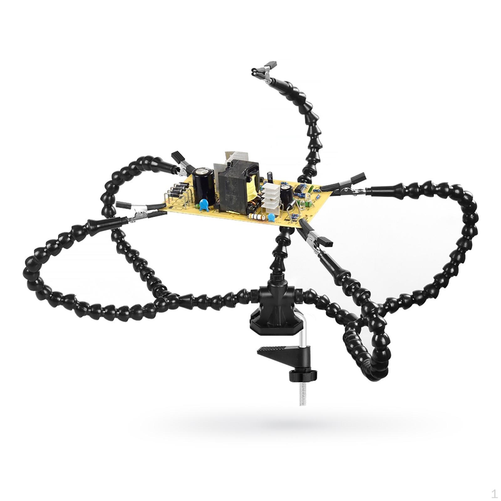 

Soldering Helping Hands, Черная паяльная станция Third Hand со светодиодной подсветкой, 5 шт.