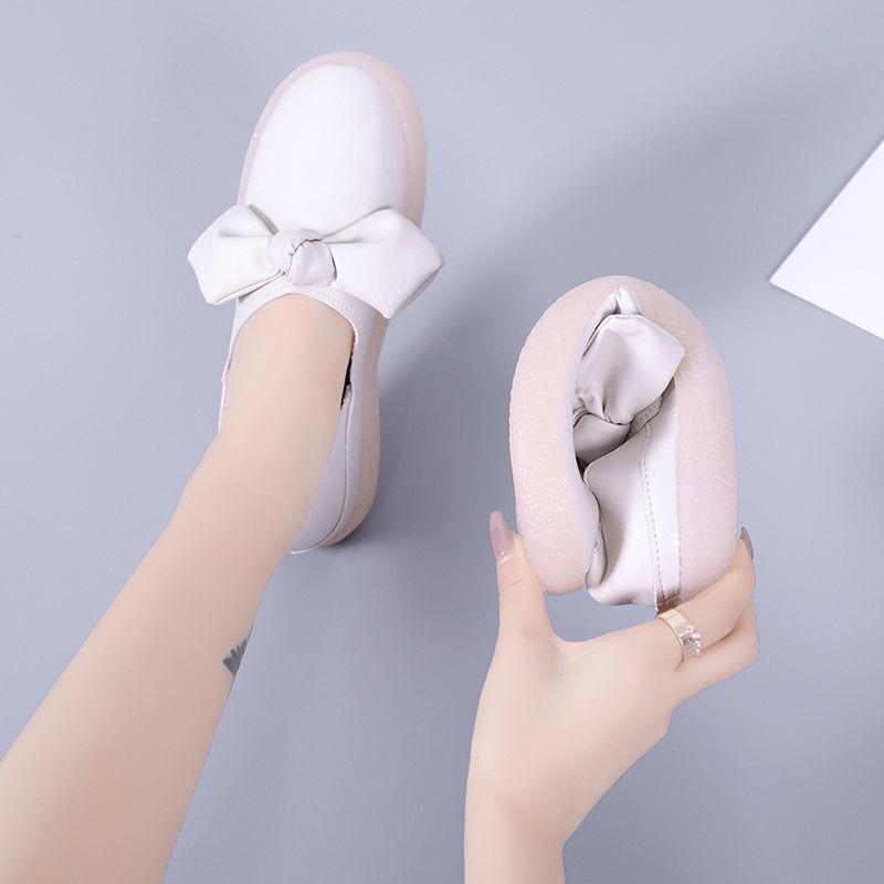 White White Shoes, Hospital Nurse Shoes, Female Hot Products, Butterfly One Step Shoes, Pregnant Women's Shoes, Anti Slip New Bean Shoes, Soft Bottom