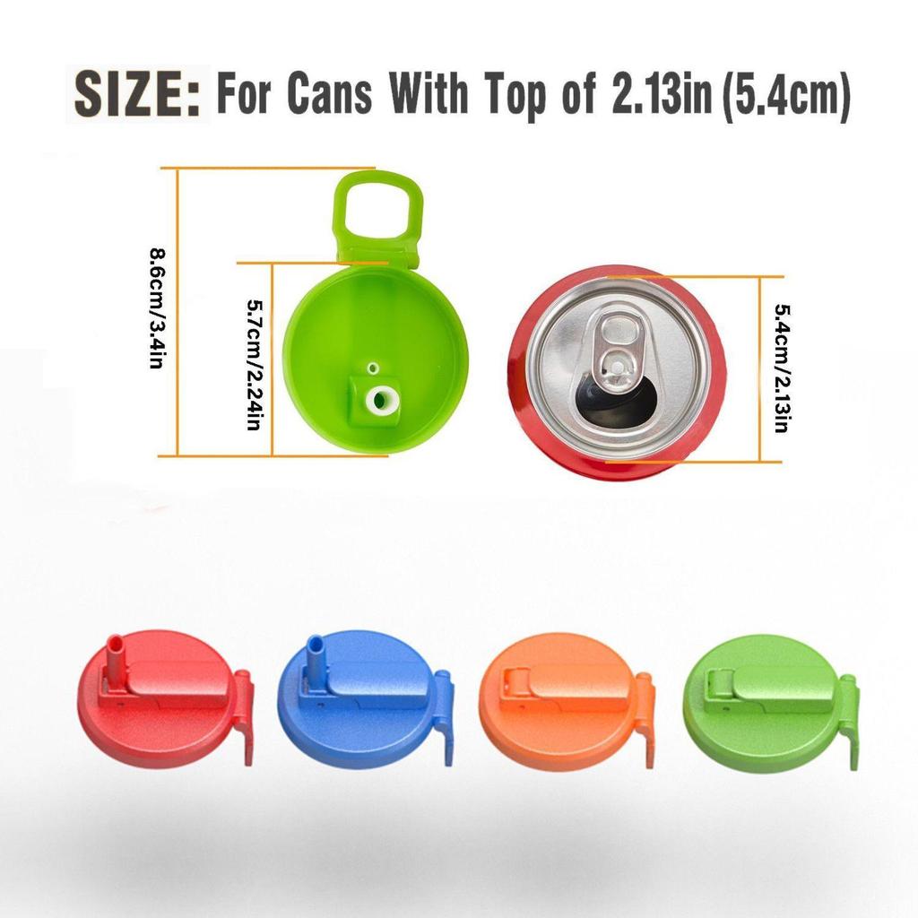 Pull-Tab Can Straw Covers - Creative Plastic Soda & Cola Lids