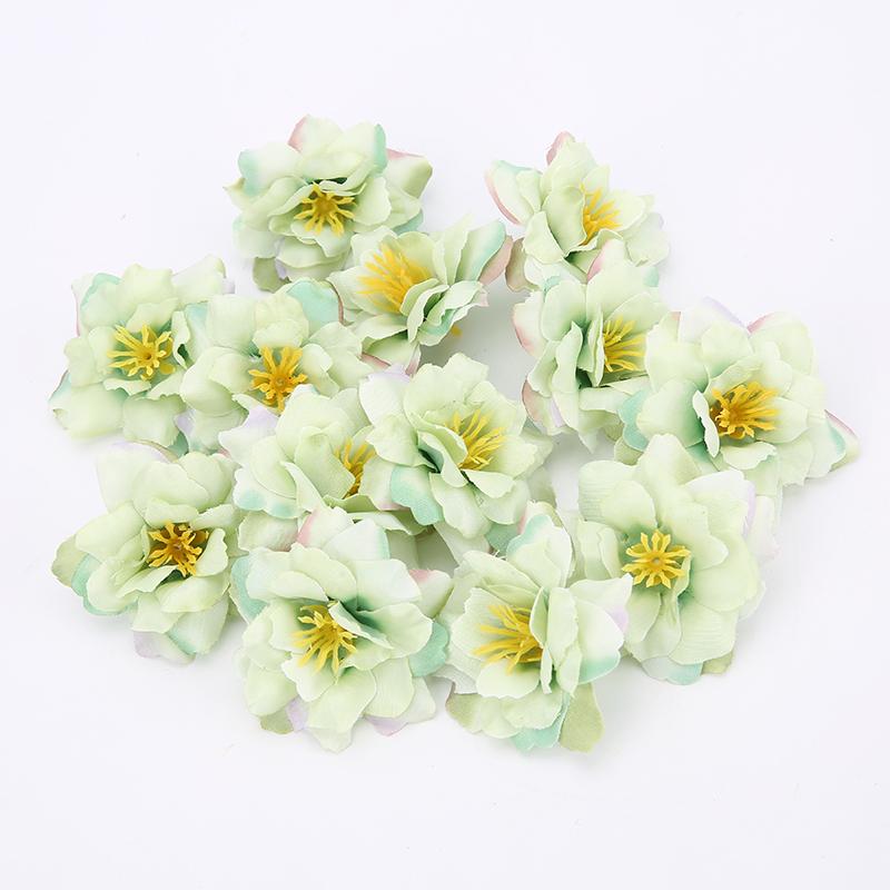 10/20Pcs 5cm Artificial Flowers Heads Wedding Party Decoration Home Room Decor DIY Wreath Scrapbook Gift Box Craft Fake Flowers