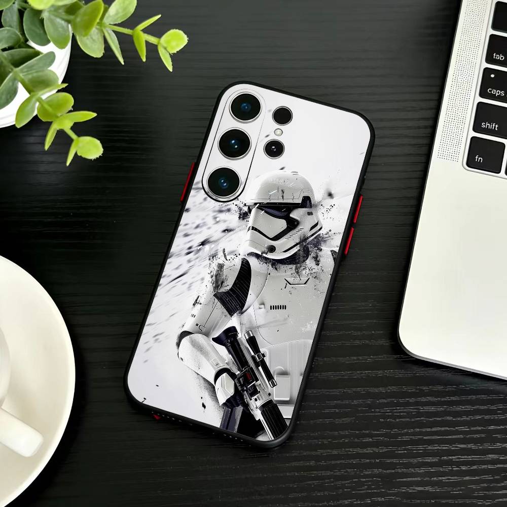 S-Star I-Wars Phone Case For Samsung S26,S25,S24,S23,S22,S30,S21,Ultra,Plus,FE 5G Black Soft Cover