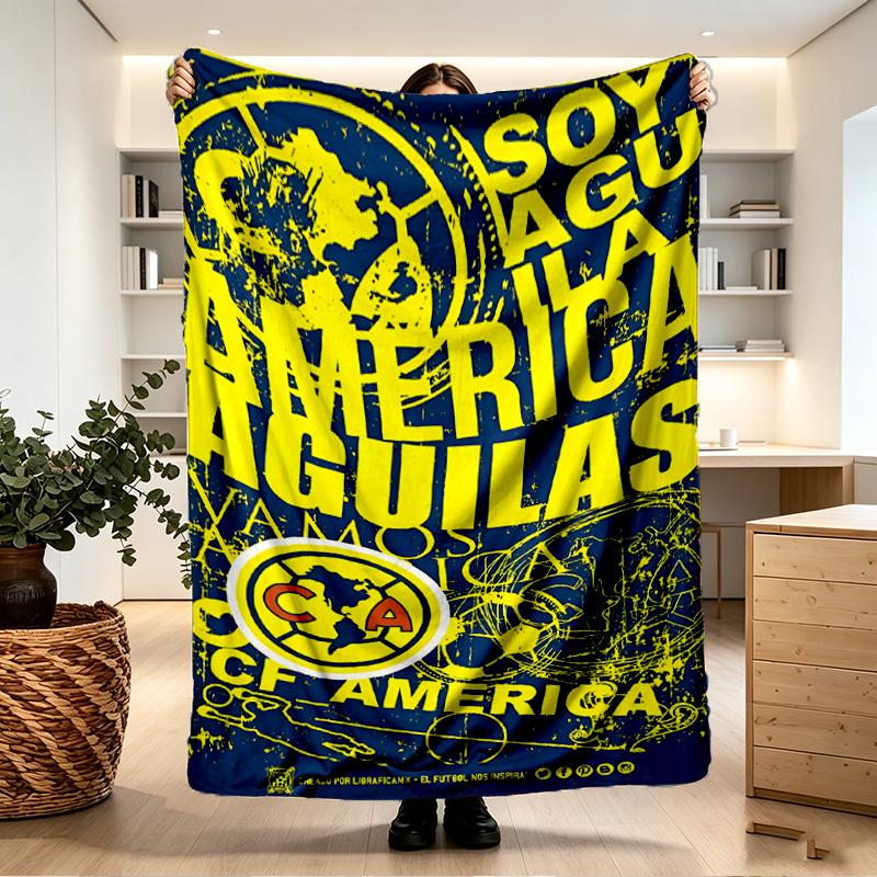 Club America Print Blanket - Soft & Comfortable, for Bedroom, Travel, Sofa, Home Decoration - Birthday Christmas Gift for Friend