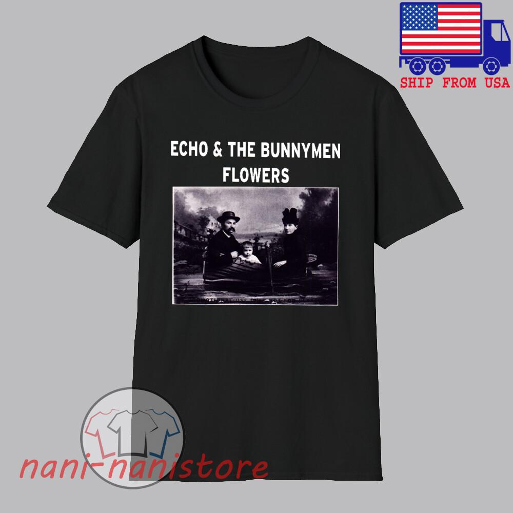 

Echo amp; Bunnymen Flowers Men#039;s Black Size S5XL Unisex T-Shirt L