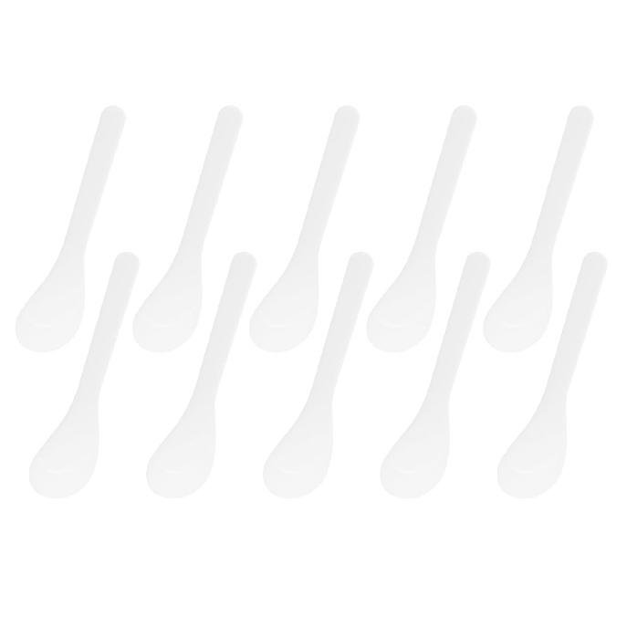ONLYKXY 30pcs 5in Plastic Beauty Spoon Facial Cream Brush Makeup Scoop Mud Reusable Cosmetic Dig Scoop Spatula Mask Tip for Lotions Moisturizers Home