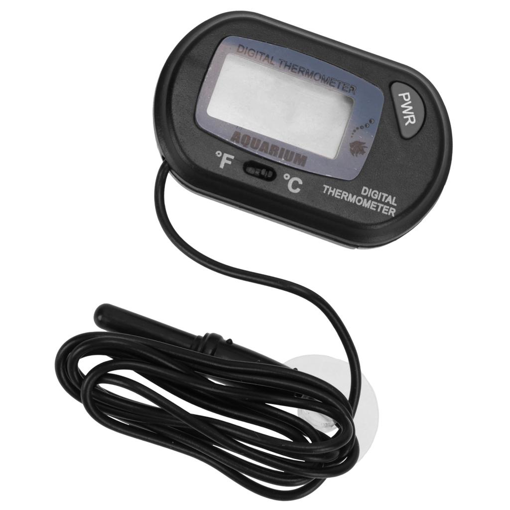 Mini High Precision Fish Tank Digital Thermometer Blue Compact Waterproof Aquarium Thermometer Large Screen Accurate Temperature
