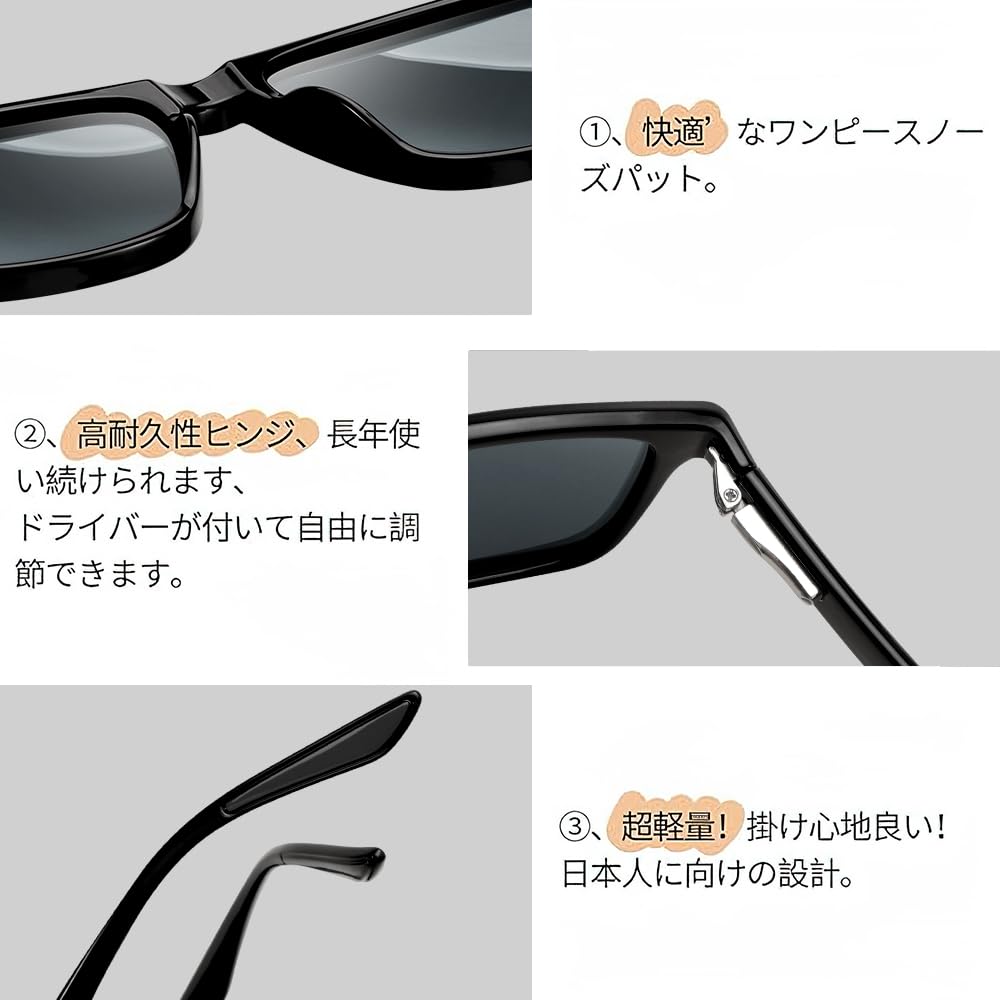 Feisedy Polarized Sunglasses for Men, UV400 Protection, TAC Polarized Lenses, TR90, Fashionable Eyewear, Unisex, B1162