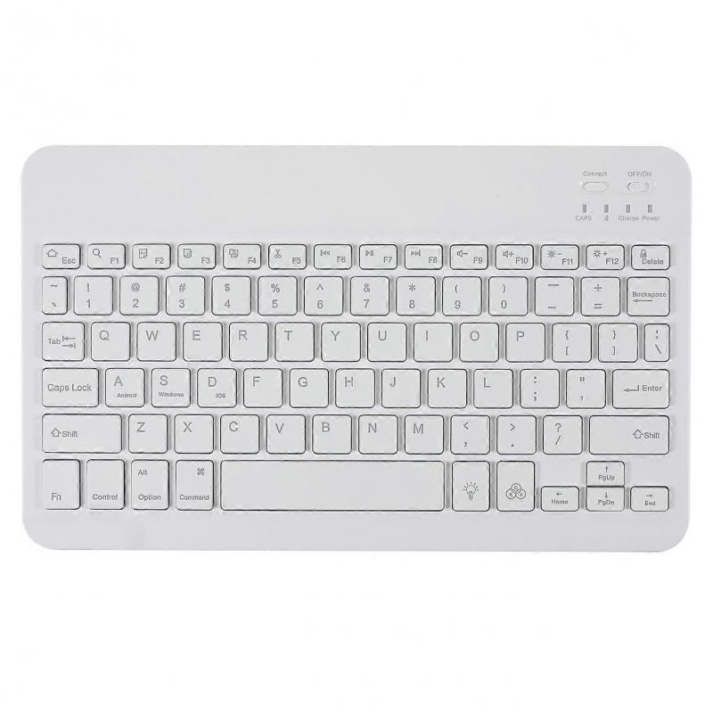 A07BS Ultra Thin Detachable Bluetooth-compatible Keyboard Leather Case with Pen Slot and Backlit Com