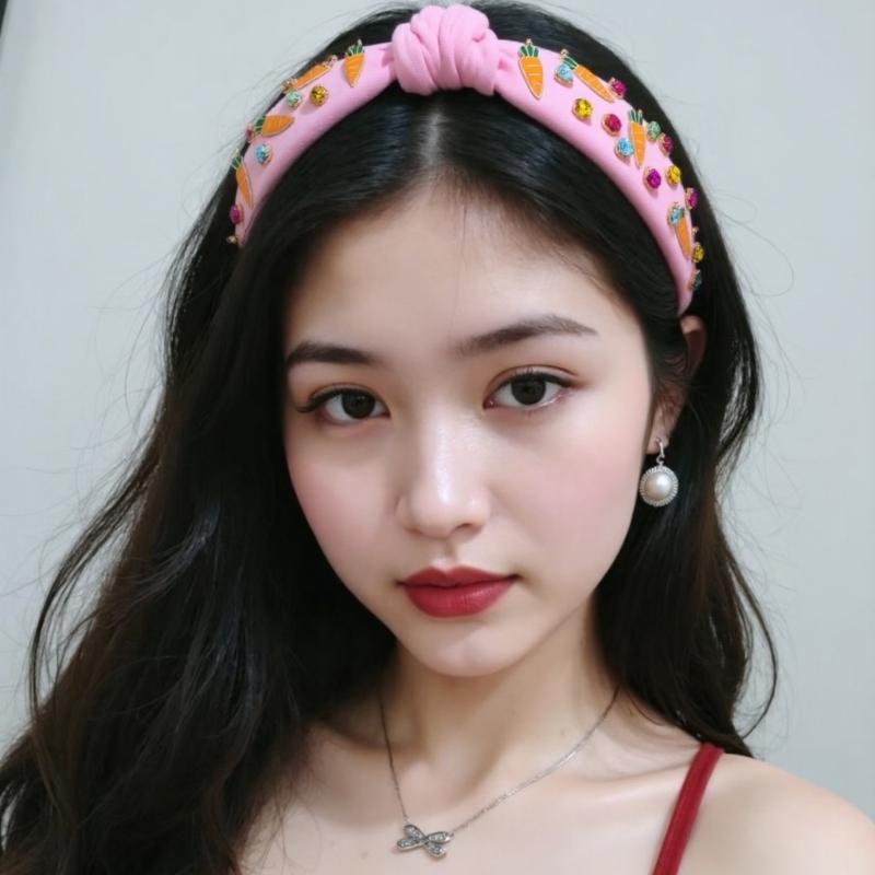 Luxurious Blingbling Headband Eye-catching Headwear Easter Party Photo Props Women Headwear Cosplay Accessories