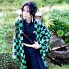 Anime Dämon Slayer Kamado Tanjirou Cosplay Kostüm Kimetsu No Yaiba Cartoon Kostüm Sutis Perücken Halloween Für Kinder Erwachsene CosParty