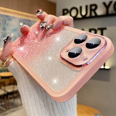 Fashion Bling Glitter Phone Case  For iPhone 16 15 Pro Max 14 13 12 11 16Plus Luxury Shockproof Bumper Silicone Clear Back Cover