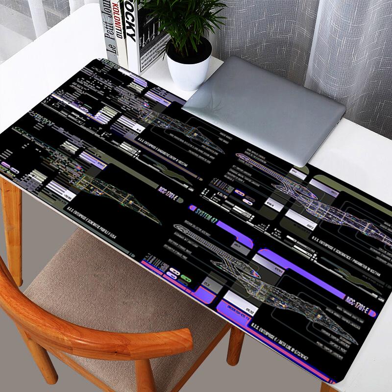 90x40cm Mouse Pad Gamer Large Computer Notebook Pc Mousepad Design Carpet Gaming Accessories XXL S-Spaceship Keyboard Desk Mat
