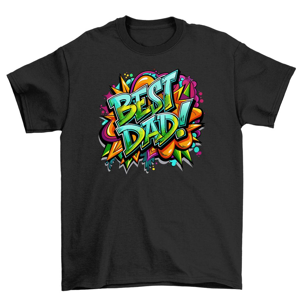 Green Best Dad'' Funny T-Shirt Mens Womens Tees Top - Perfect for Dads with a Splash of Humor! Unisex