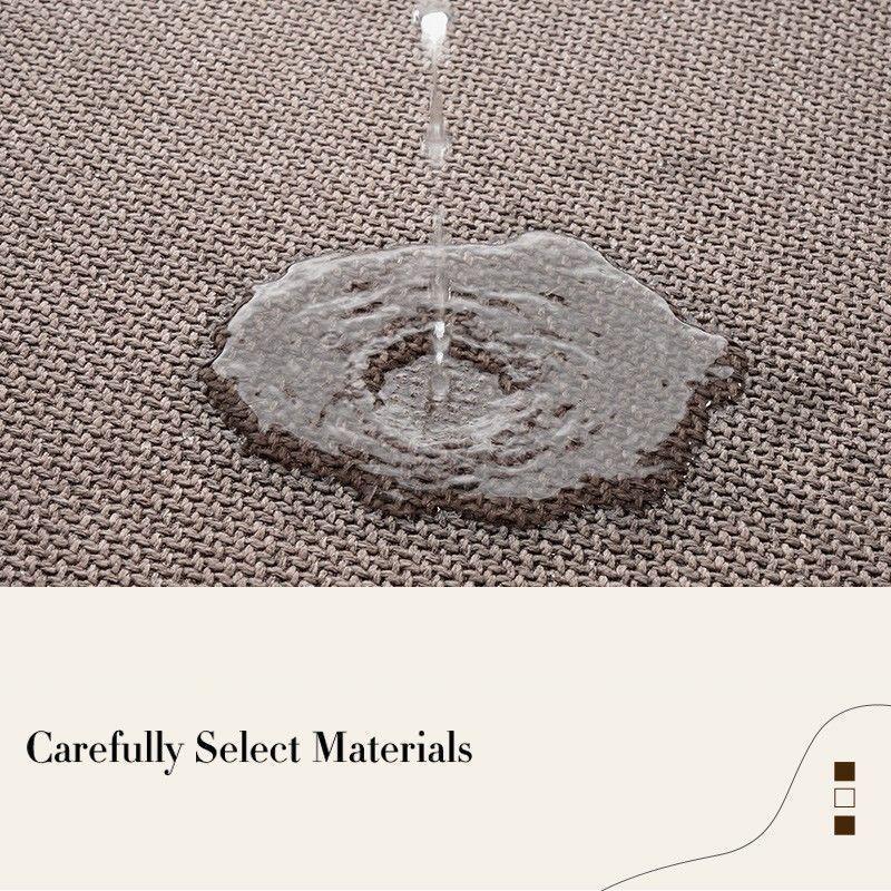 Faux Linen Door Mats Entrance Doormat Rubber Bottom Non Slip Water Absorbent Bathroom Carpet Cloud Shape Rugs Hallway Floor Mats