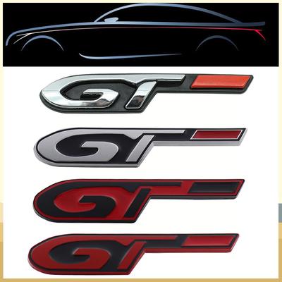 3D Car Styling GT for 4008 GT 5008 RCZ 308 508 3008 508 408 406 Car Hood Fender Trunk Rear Nameplate Decal Emblem Badge Sticker