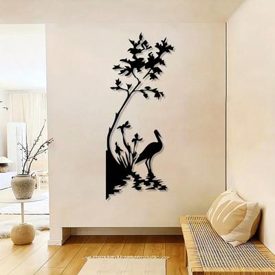 Retro Kite Tree Metal Wall Art Simple Modern Decor Rustic Home Christmas Gift