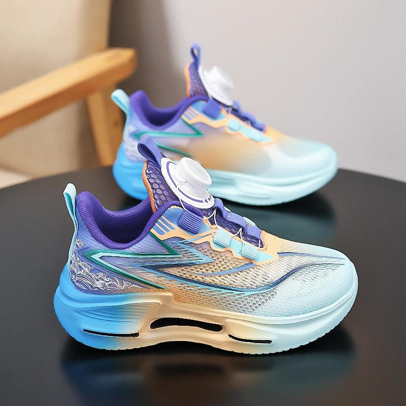 Boys Lightweight Breathable Mesh Running Shoes Kids Outdoor Indoor Sports Comfortable Cushioned Athletic Sneakers