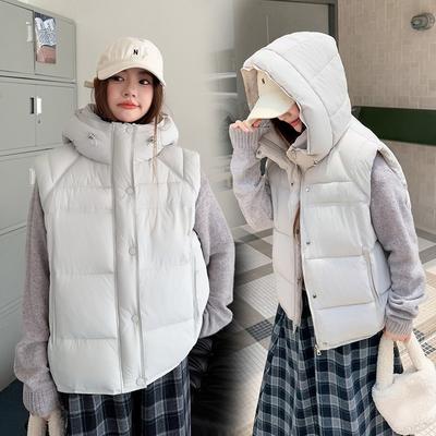 Autumn and Winter New Cotton Vest Women Wear Large Size Loose and Thin Vest Fashionable Warm Jacket