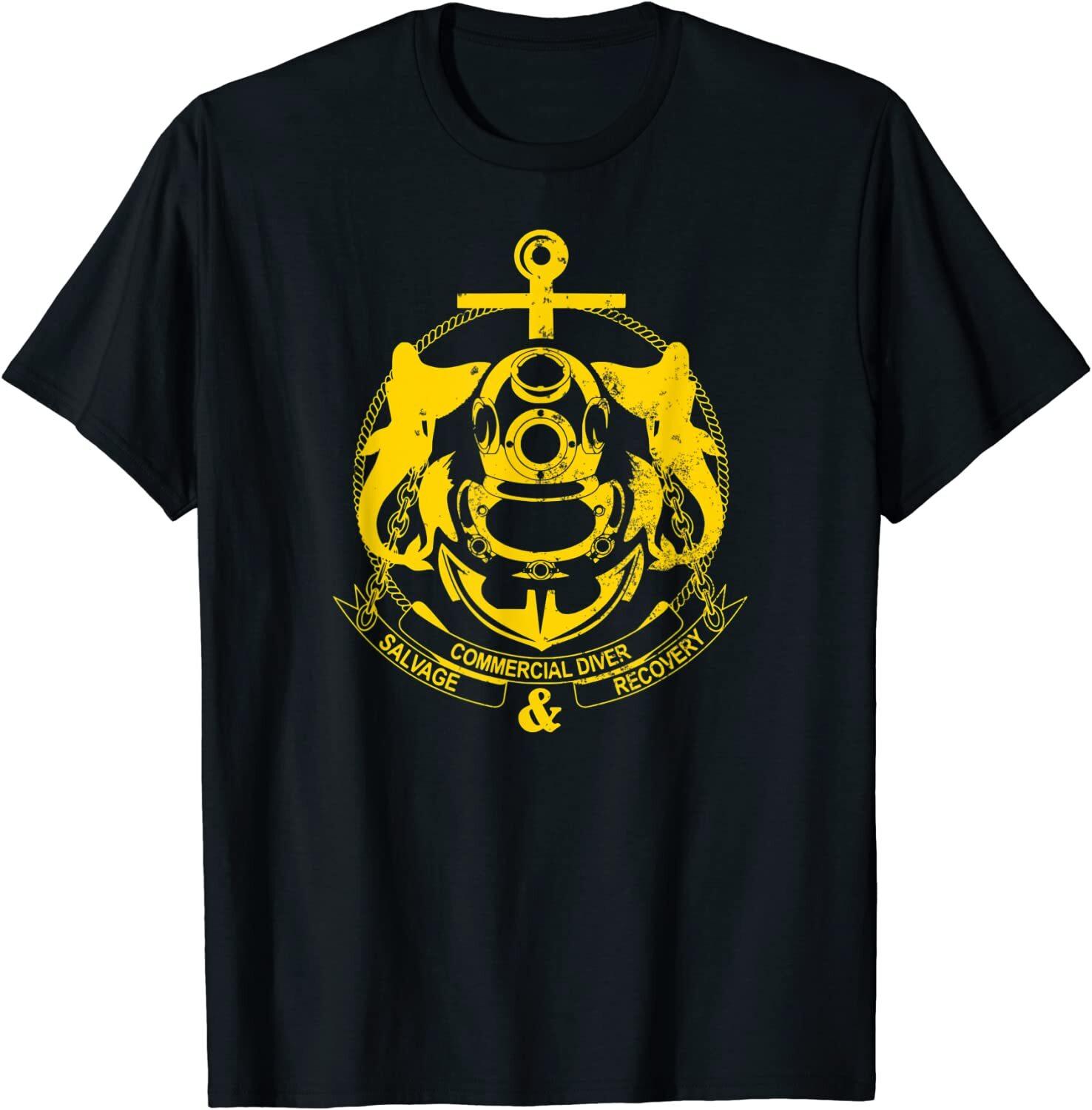 

NEW LIMITED Commercial Diver Salvage Recovery T-Shirt Mens Womens Tees Top Tops Tee XL