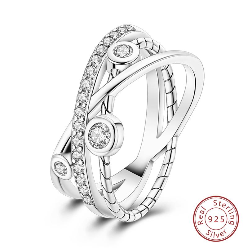 Fashion Luminous Firefly Rings 100% 925 Silver Eternal Heart-Shaped Zircon Rings Fine Wedding Engagement Jewelry Gifts