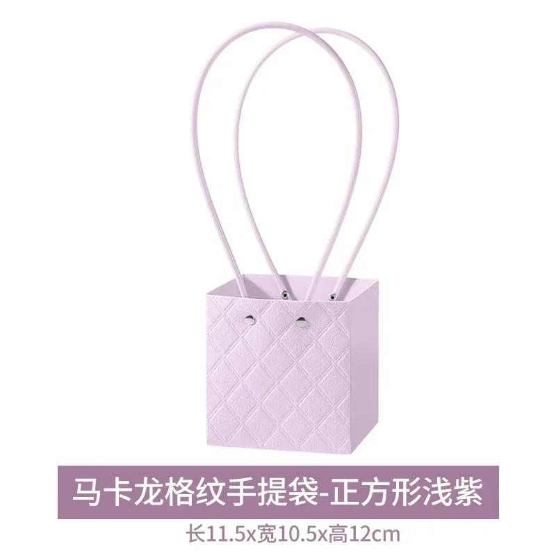 Festa de Casamento Rosa Flor Caixa de Presente Buquês de Flores Embalagem Caixa de Papel Sacola de Transporte Cesta de Armazenamento Dia dos Namorados Aniversário 10 PEÇAS