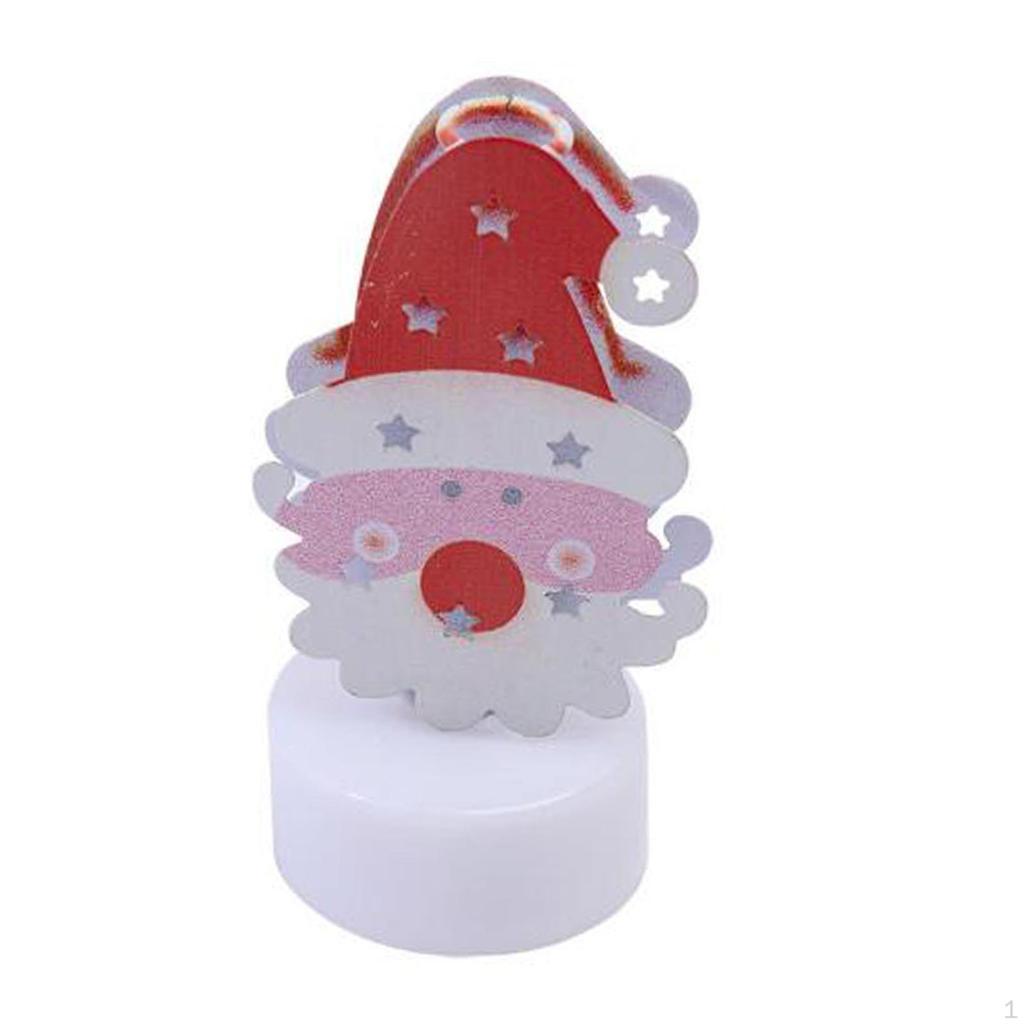 Weihnachtsstatue Nachtlicht Nachttischlampe für Heimdekoration Figur Tischschmuck Wohnzimmer