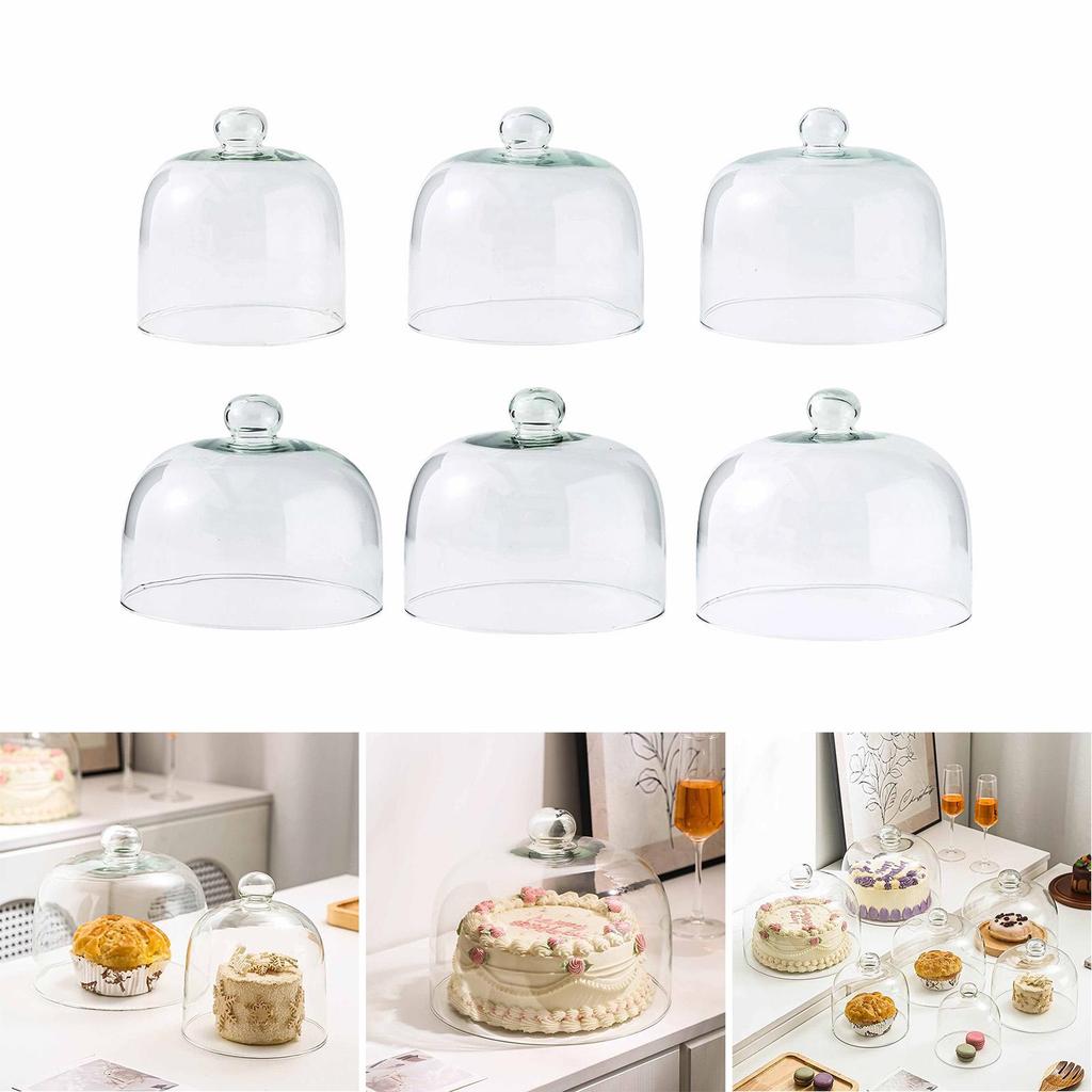 Cake Dome Transparent Serving Cover Lid Display Cloche for Food Fruit Buffet Pastry Dish