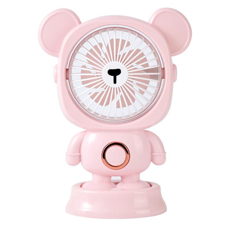 Portable USB Mini Desktop Fan - Rechargeable, Compact Electric Fan for Students & Office