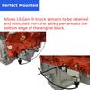 Knock Sensor and Hardnesses Relocation Bracket Kit for 1997-2007 GM Gen III LS V8 Engines