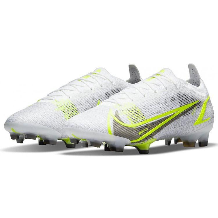 Nike Mercurial Vapor 14 Elite FG White Volt Men Sneakers Metallic-Silver Black CQ7635-107