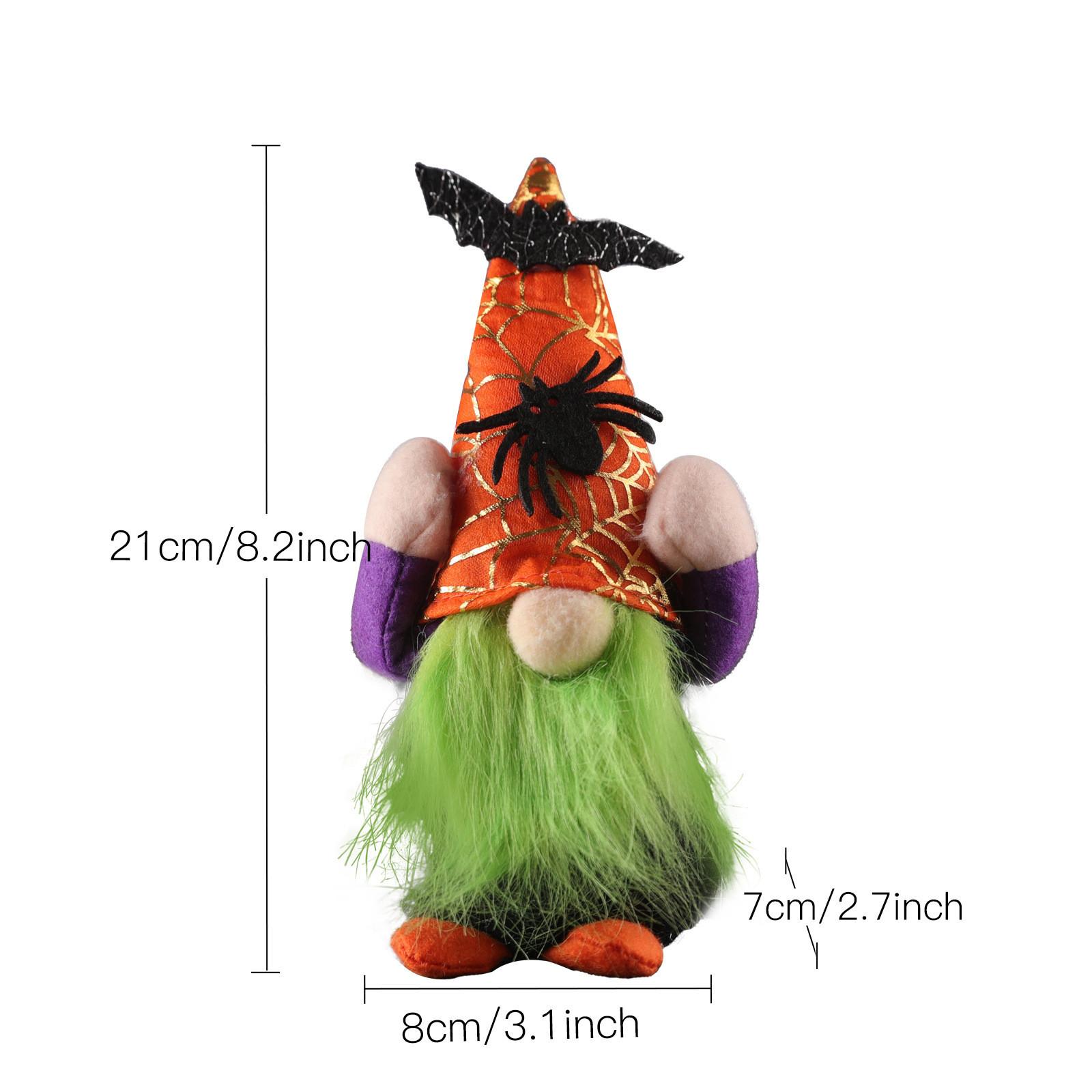 

New Halloween Gnomes Doll Toy, Handmade Swedish Tomte Gnome, Gnomes Doll Decor For Home Halloween Day Party Tabletop Decor, Gift One Size