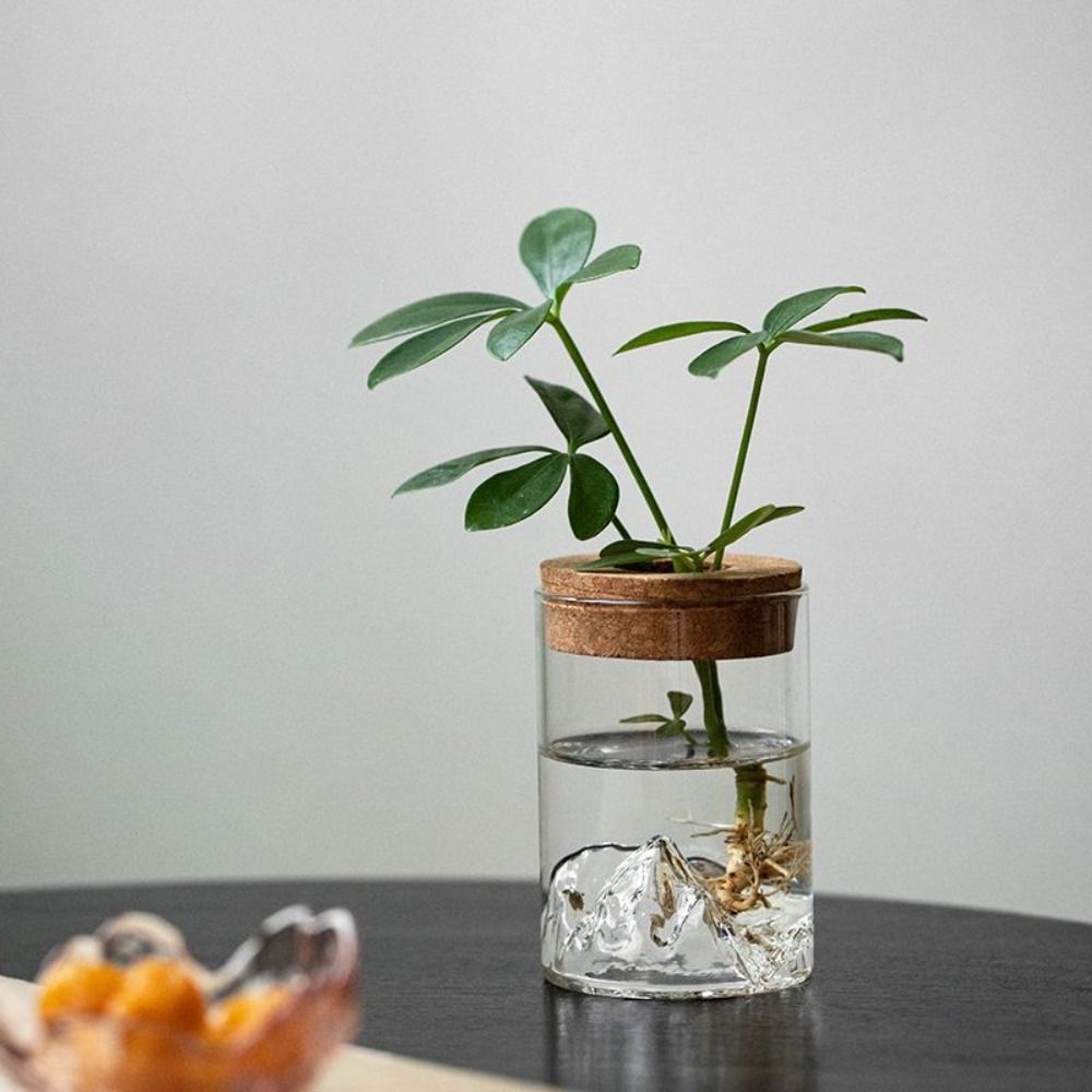 Glass Hydroponic Flower Holder Thickened Mountain Viewing Bottle Flower Pot Fish Tank