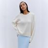 Round Collar Long Sleeve Sweater Women Autumn Winter Simple Solid Colour Knitwear Loose Pullover Sweater Comfortable Undercoat Long Sleeves Sweater