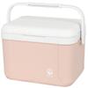 GGN Cooler Box, Hard Cooler, Insulated Bag, Compact and Lightweight, 5L, Pink and Beige