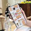 Soft Case Protective Phone Case For Samsung Galaxy J510/J5 2016/J5108 Wrist Strap Cartoon Cute Back Cover Silicone Ring